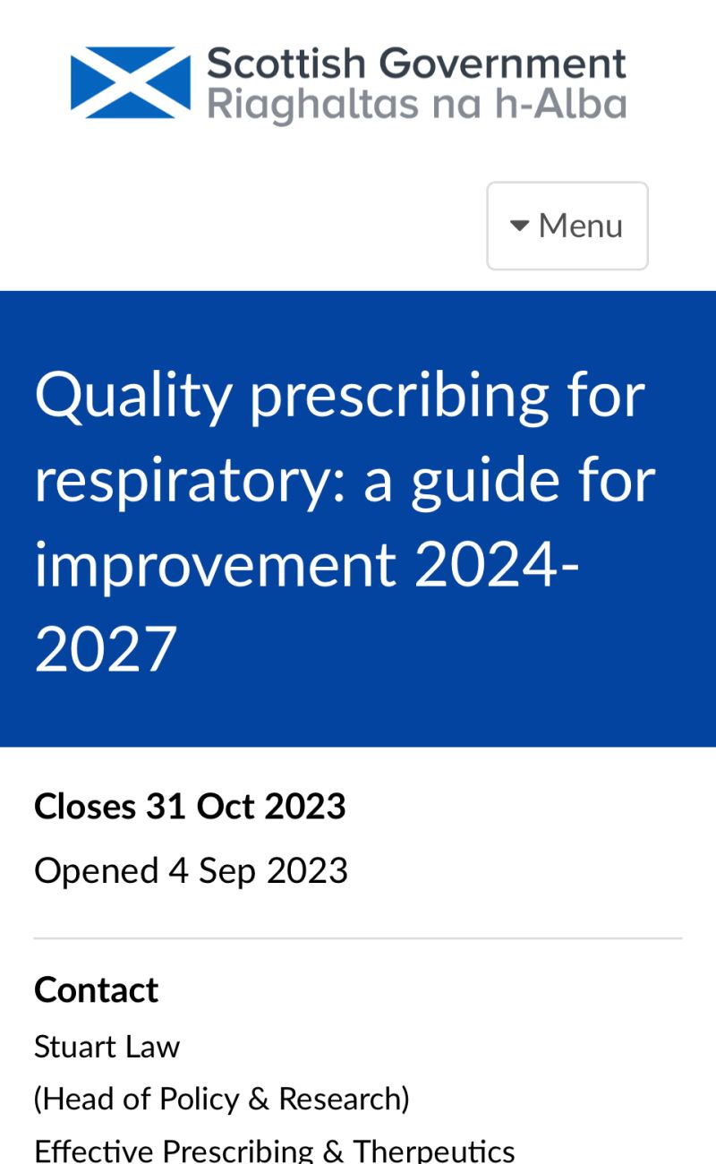 Quality respiratory prescribing 